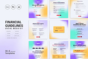 Colorful Financial Advice Media kit, a Social Media Template by thedesignsource (Thumbnail 1 of 5)