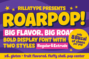 Roarpop - Fun Bold Font, a Font by Rillatype