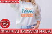 Peace Love Cruise Svg Cut File, an Object Graphic by CrexoraLab (Thumbnail 1 of 3)