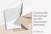 Customizable Card Mockup 5x7 8e b32, an Advertising Mockup by PawMockups 2 (Thumbnail 1 of 12)