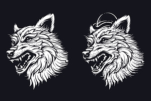 Ghetto Outlaws Grunge Wolf Art