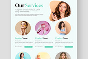 Fashion Landing Page Layout, an UI Kit Template by CreativeShaper (Thumbnail 3 of 6)