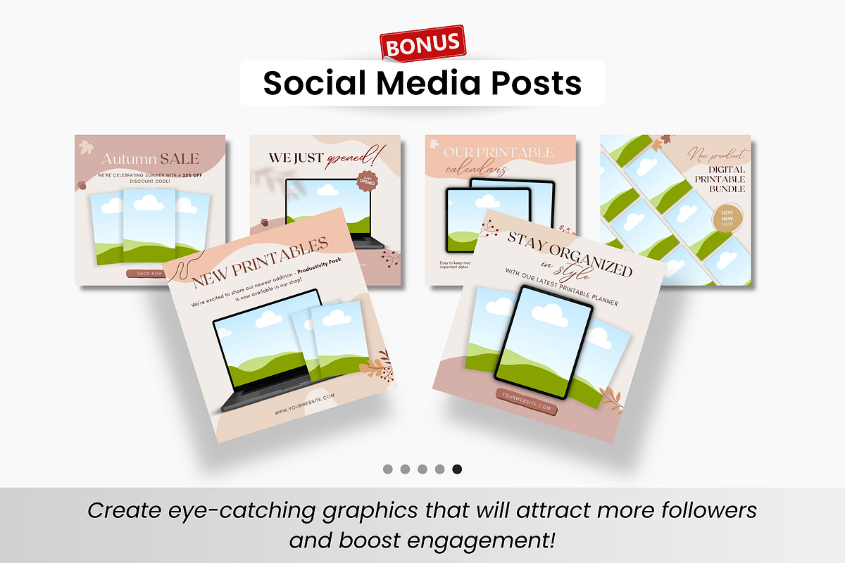 Etsy Digital Shop Templates Bundle, a Design Template by DigiPax (Photo 7 of 10)
