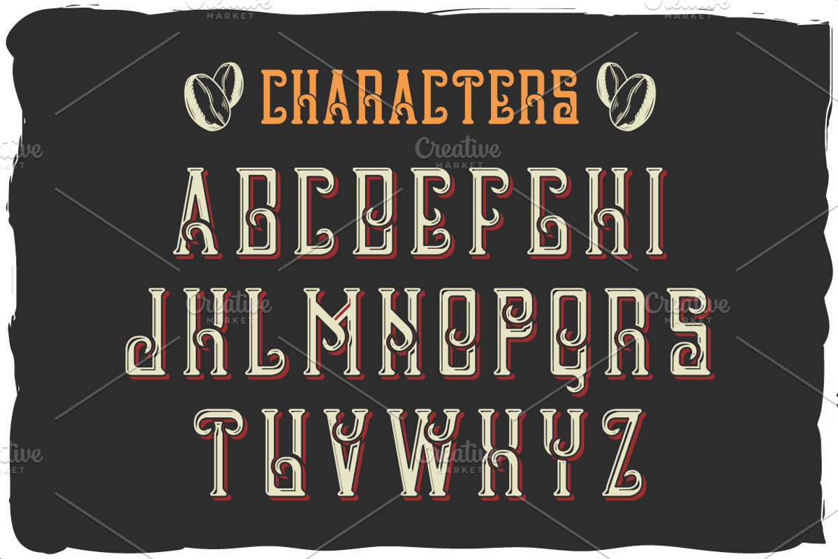 Handcrafted font "Raw Coffee" preview 3