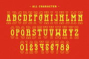 Famous Stacked - Vintage Typeface, a Slab Serif Font by Pian45 Studio (Thumbnail 2 of 6)