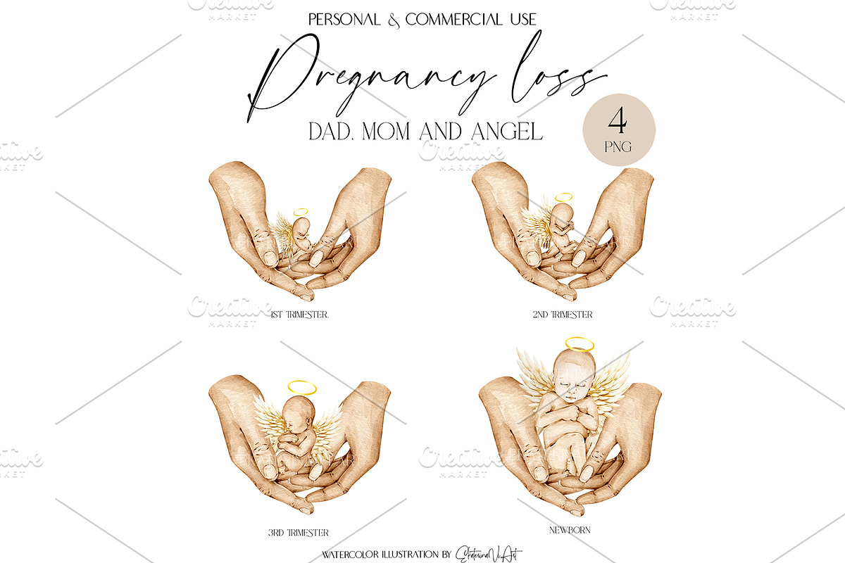 Loss Pregnancy 1-3rd trimester Lost, an Illustration by EkaterinaViArt (Photo 7 of 7)