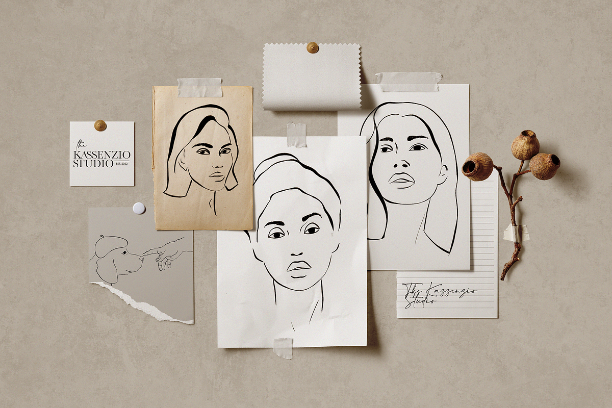 Amelia Line Art Pack, an Illustration by Kassenzio Atelier (Photo 9 of 9)