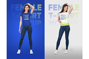 Female T-Shirt Mockups Vol 5 Part 1, a Shirt Mockup by Hi, Mock-Up! (Thumbnail 8 of 10)