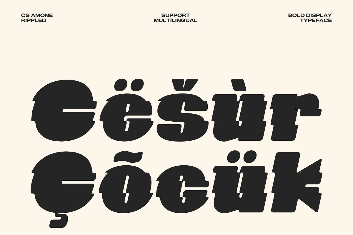 CS Amone Rippled, a Sans Serif Font by Craft Supply Co. (Photo 7 of 8)