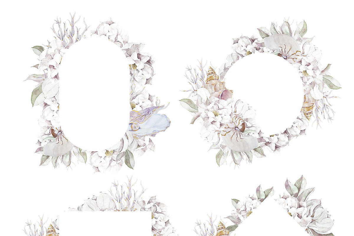 Watercolor underwater sea coral, a Decorative Illustration by MariGraphic boutique (Photo 6 of 9)
