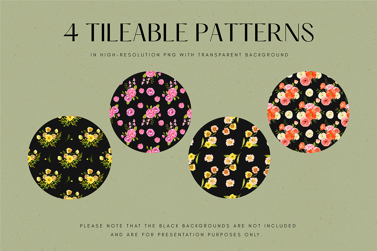 Spring Summer Flowers Watercolor, an Illustration by Rough Edges Supply Co. (Photo 8 of 10)