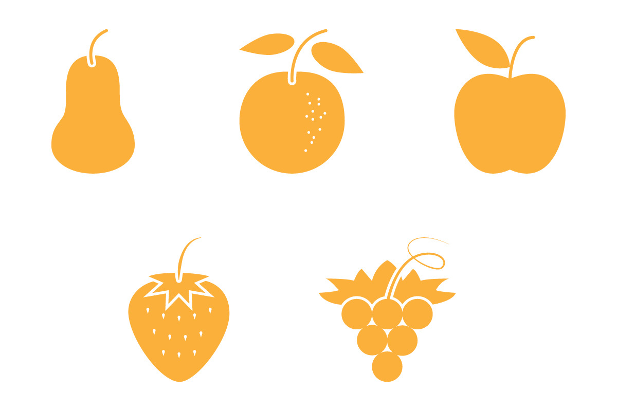 Fruit icon design template, a Solid Icon by Sumberpangan (Photo 2 of 3)
