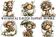 Whimsical Easter Clipart Bundle, an Illustration by OK Design (Thumbnail 2 of 6)