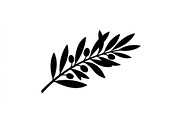 Olive Leaf Branch Silhouette Set, an Object Graphic by Creativeshirt (Thumbnail 2 of 3)