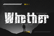 Whether Slashed Font, a Sans Serif Font by 177Studio (Thumbnail 1 of 8)