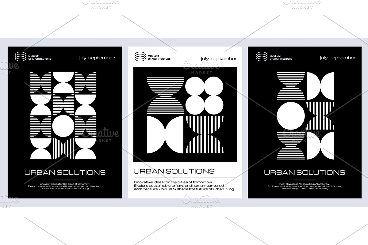 Brutalism poster. Modern monochrome, an Object Illustration by YummyBuum