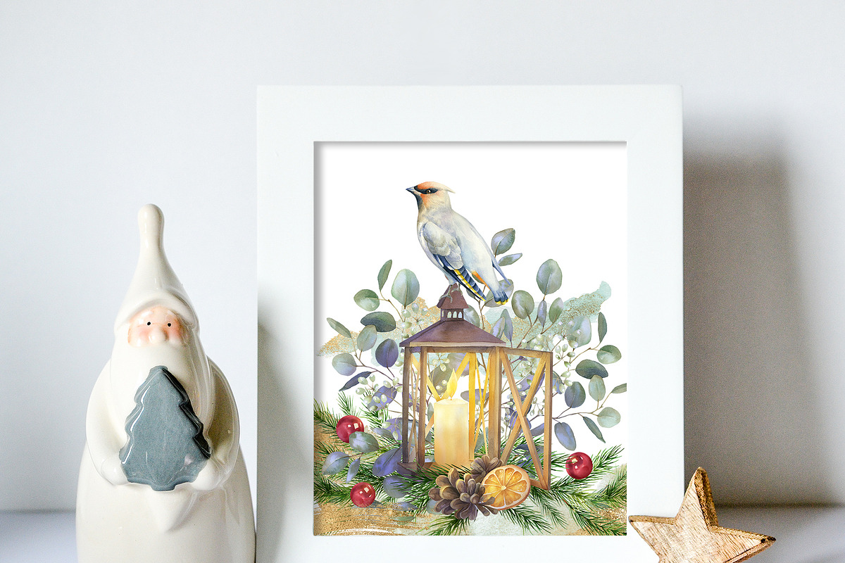 Watercolor Christmas collection, a Decorative Illustration by WonderWonder (Photo 11 of 19)
