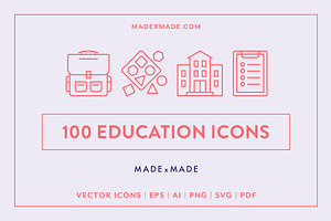 Education Line Icons