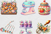 Vintage Baking Sublimation Clipart, an Illustration by Black Bird Studio (Thumbnail 5 of 6)