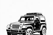 Jeep Vector Traveled design, perfect, an Illustration by Amazin_art (Thumbnail 4 of 9)