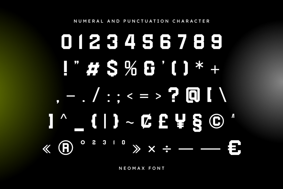 Neomax - Modern Geometric Sans Serif, a Sans Serif Font by Masyafi Studio (Photo 3 of 9)