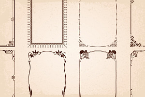 28 Decorative Frames Borders Set 1