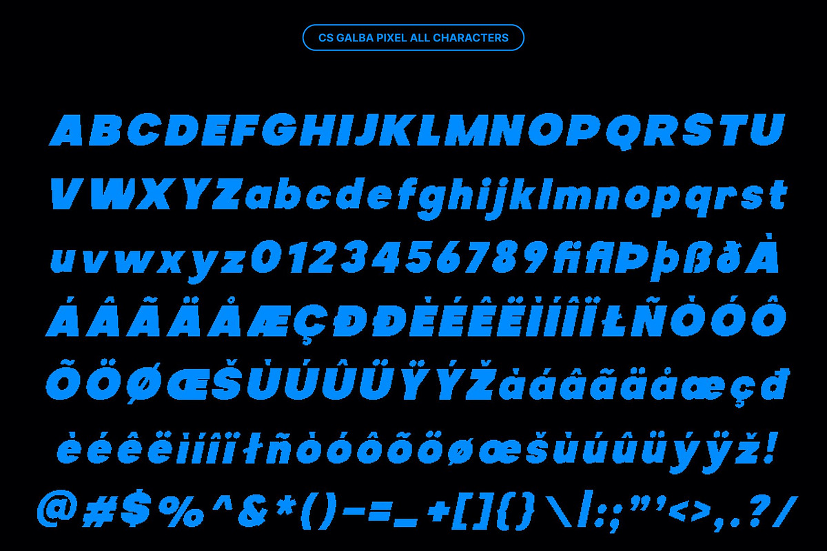CS Galba Pixel, a Sans Serif Font by Craft Supply Co. (Photo 7 of 7)