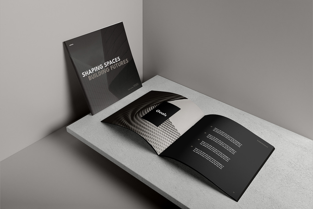 Corvus Lookbook Template, a Brochure Template by SlideStation (Photo 2 of 9)