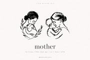 Mother Drawings, a Person Illustration by PeDe Designs (Thumbnail 1 of 6)