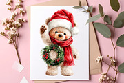 Teddy Bear Christmas Clipart, a Transportation Illustration by SinaCreation (Thumbnail 6 of 7)