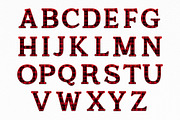 Christmas Plaid Alphabet Clipart, a Decorative Illustration by SvetaArtStore (Thumbnail 3 of 10)