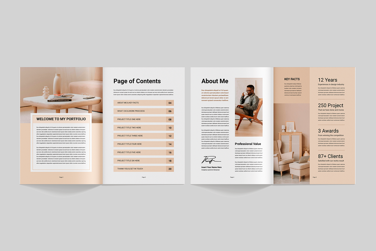 Portfolio Template, a Brochure Template by Leaflove (Photo 2 of 7)