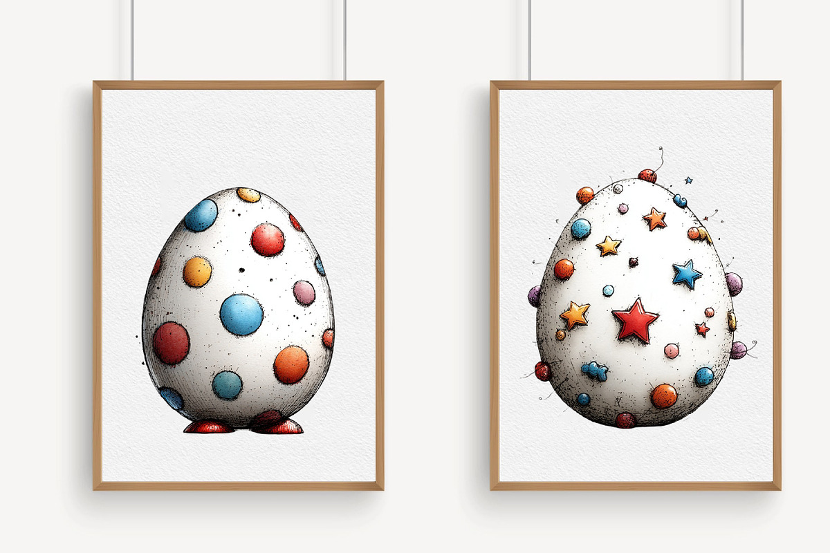Happy Easter Egg Clipart, an Illustration by Libby Wishes (Photo 5 of 6)