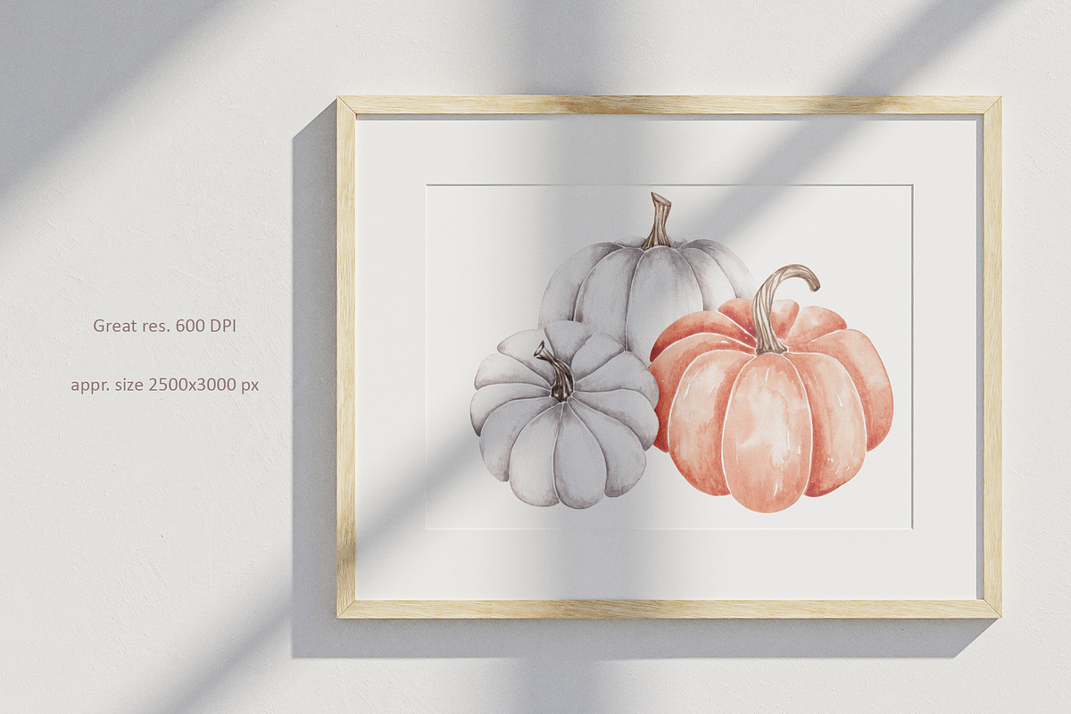 Watercolor Clipart Autumn Spirit, a Seasonal Illustration by SirenaArt (Photo 5 of 8)