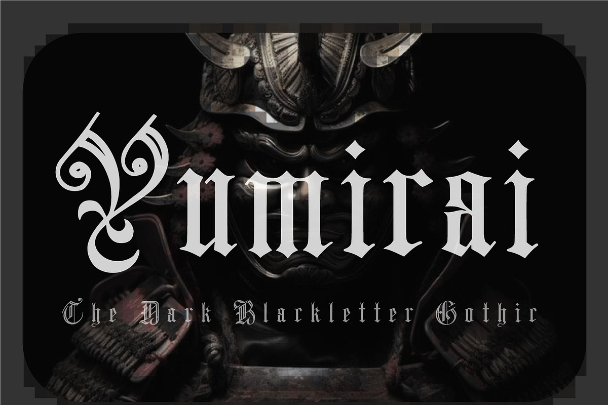 Yumirai Gothic Art, a Blackletter Font by cromatixclassroom (Photo 1 of 5)