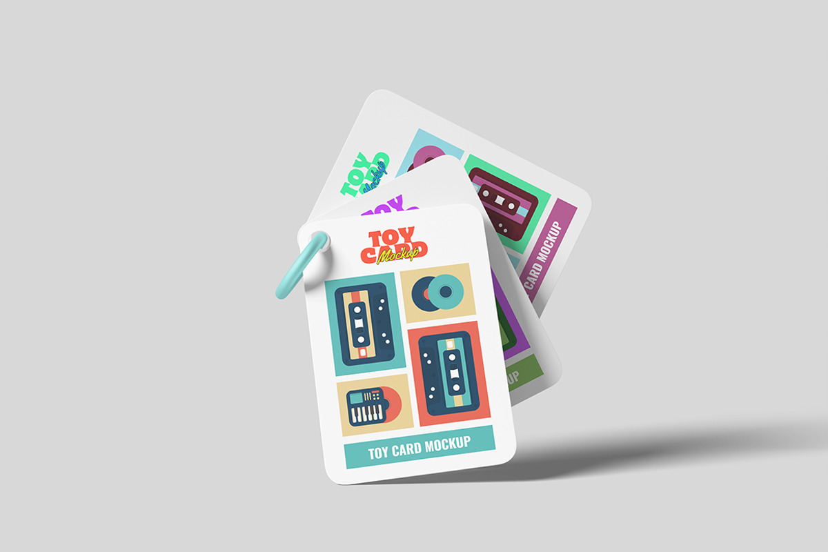 Joyful Toy Card Mockup, a Merchandise Mockup by ianmikraz (Photo 2 of 5)