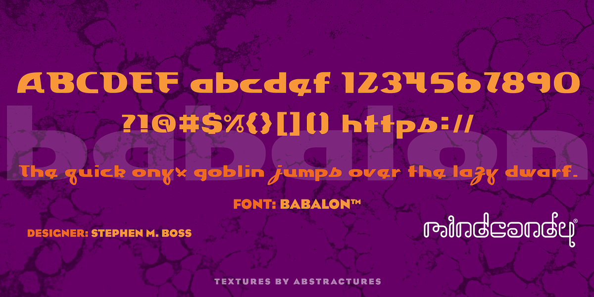 Babalon™, a Sans Serif Font by MINDCANDY
