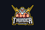 Zeus Thunder Mascot Logo Template, a Branding & Logo Template by HasnainGFX (Thumbnail 3 of 3)