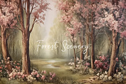 Tropical Plants Landscape Wallpaper, a Wallpaper Graphic by Muzi pear studio (Thumbnail 1 of 12)