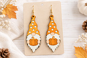 Gnome Earrings Laser Cut SVG, a Seasonal Illustration by Canvas Craft (Thumbnail 2 of 5)