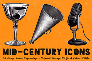 Iconic Mid-Century Engravings