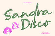 CS Sandra Disco, a Script Font by Craft Supply Co. (Thumbnail 1 of 8)