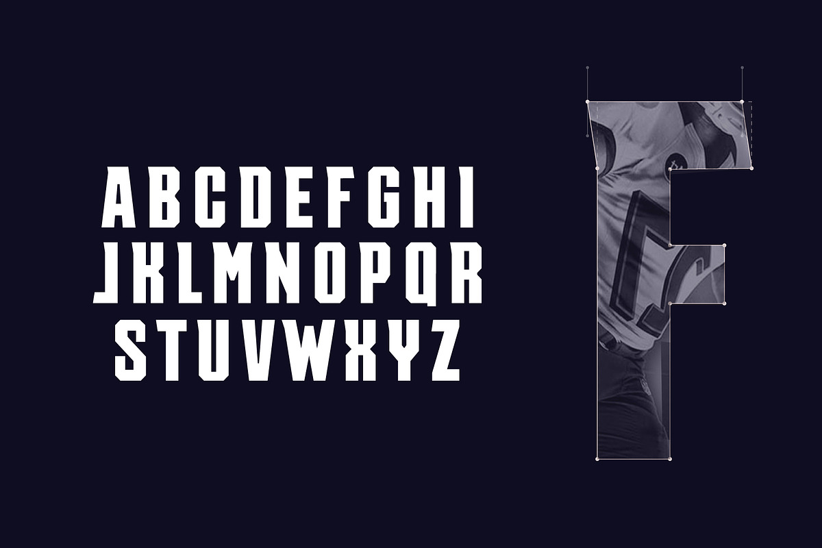 Masculinity and Hight Geometric Font preview 2