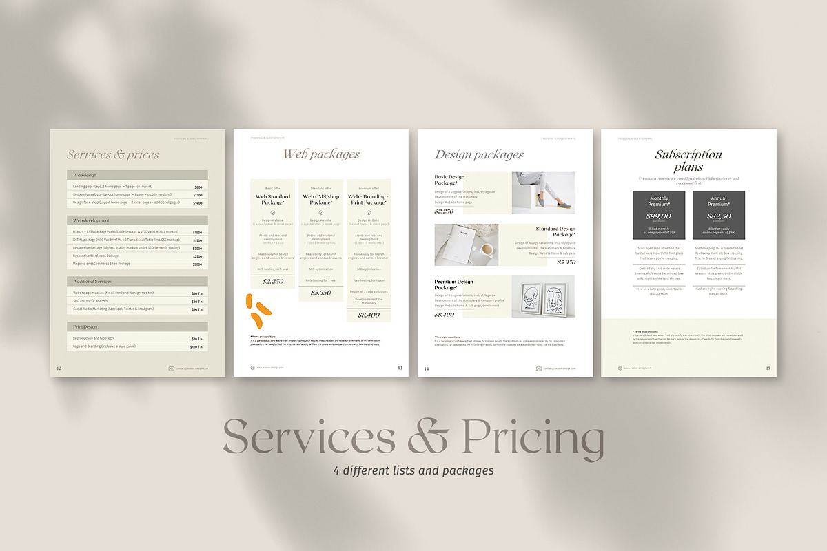 Proposal & Questionnaire for CANVA, a Brochure Template by Imagination Area (Photo 11 of 18)