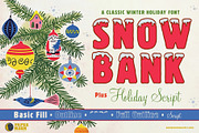 Snowbank Winter Font Duo, a Script Font by Paper Moon Graphic Supply (Thumbnail 1 of 9)