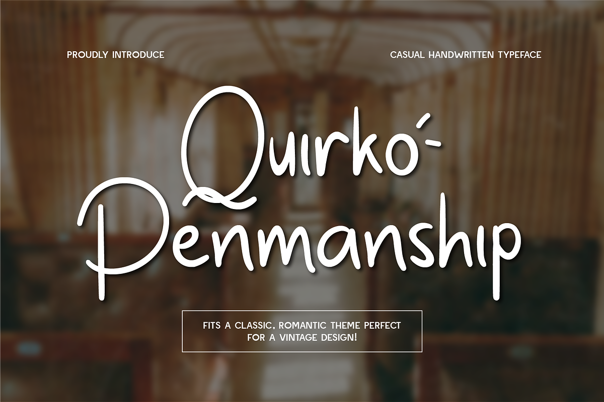 Quirko Penmanship - Handwritten Font, a Handwritten Font by Indotype Foundry (Photo 1 of 10)