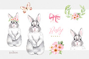 Baby Bunny Set, an Animal Illustration by ReachDreams (Thumbnail 2 of 7)