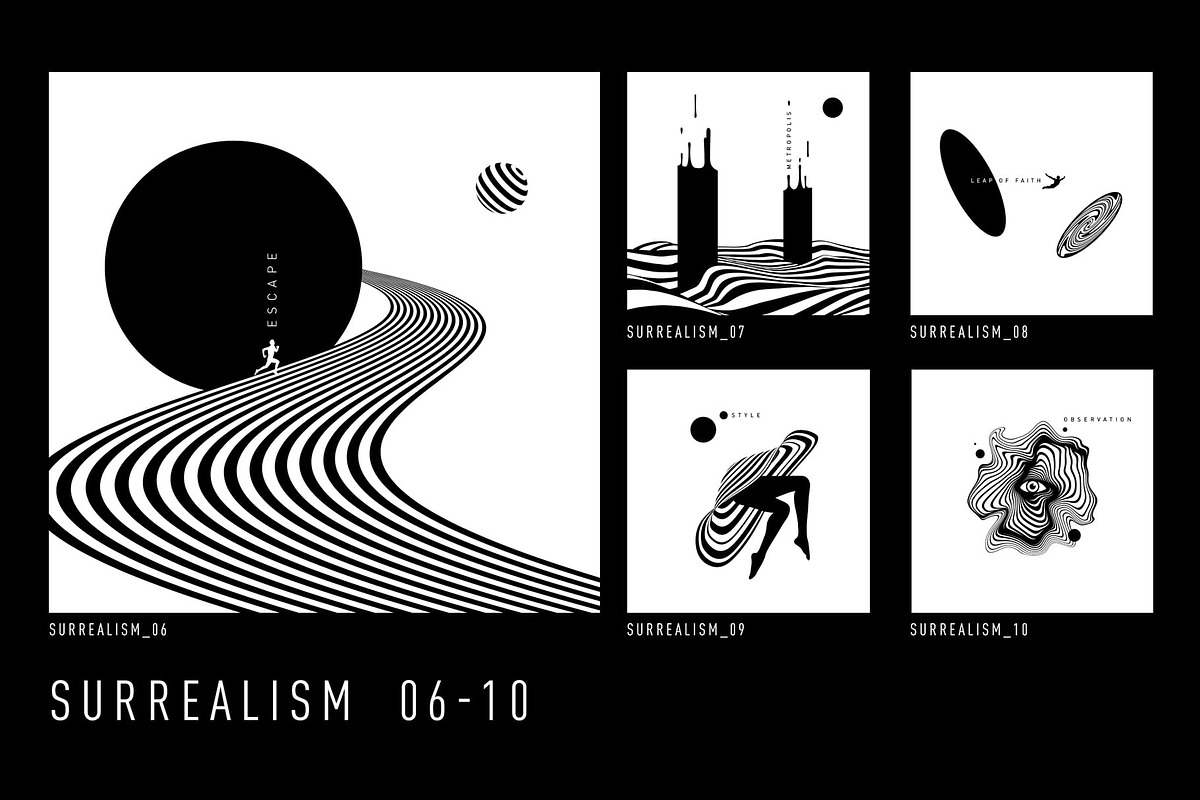 SurWave. 100 Optical Posters, an Object Graphic by Cosmic Store (Photo 7 of 19)