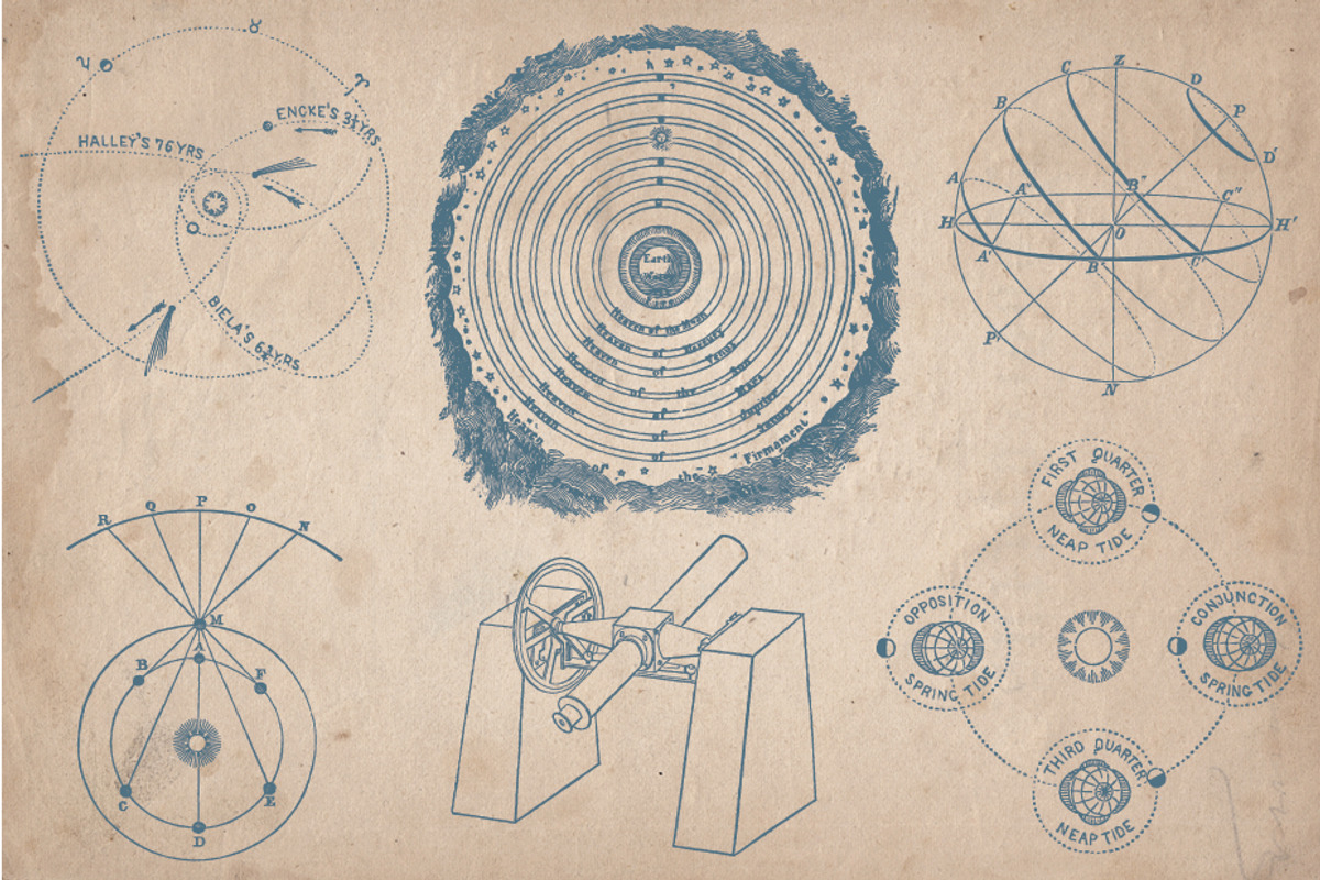 Vintage Illustrations - Astronomy, an Illustration by Mr Vintage (Photo 5 of 5)