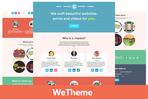 Compass - Agency & Freelancer Theme, a Bootstrap Template by WeTheme